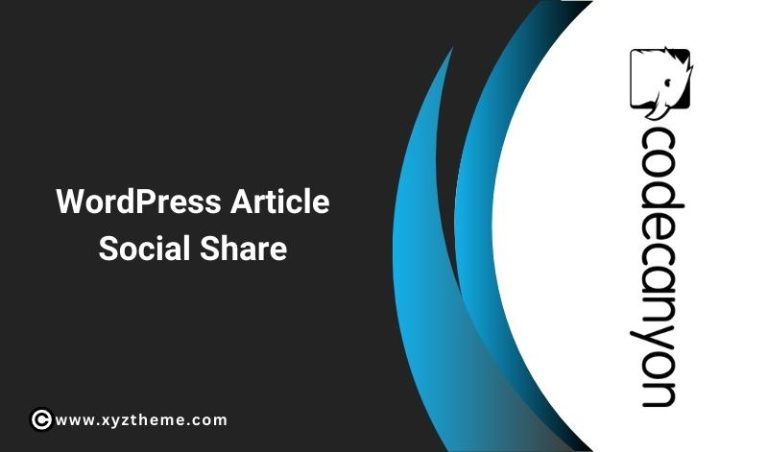 WordPress Article Social Share