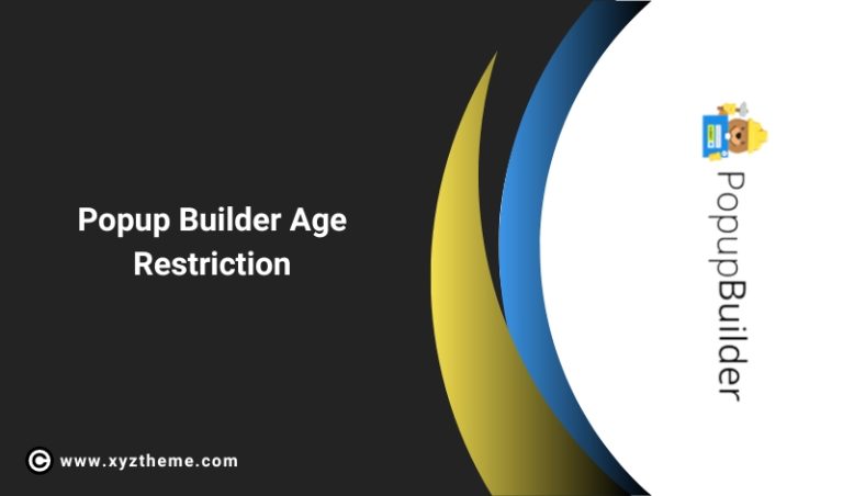 Popup Builder Age Restriction