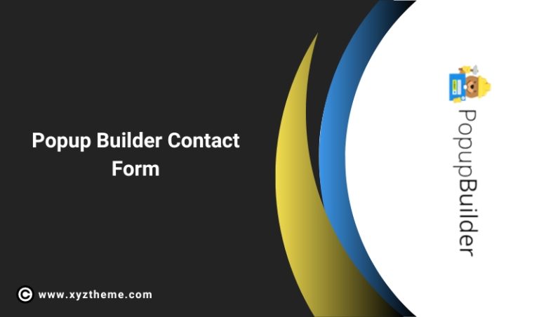 Popup Builder Contact Form