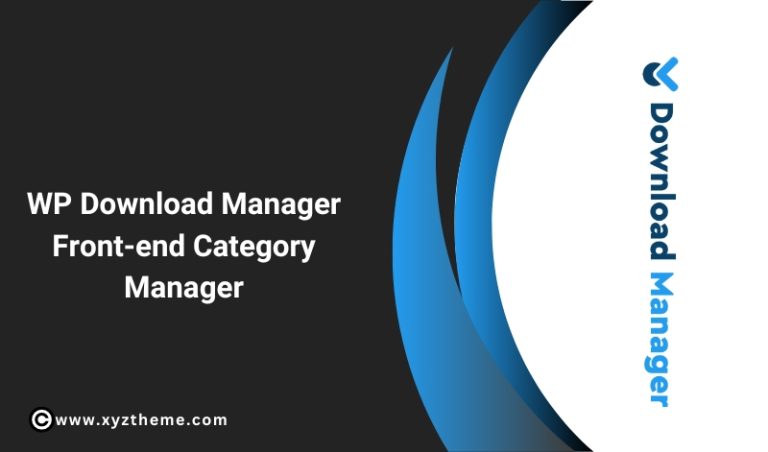 WP Download Manager Front – end Category Manager