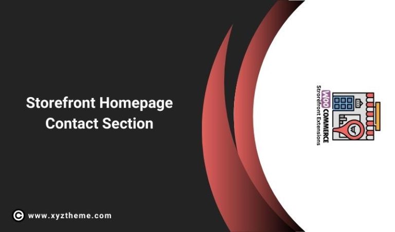 Storefront Homepage Contact Section