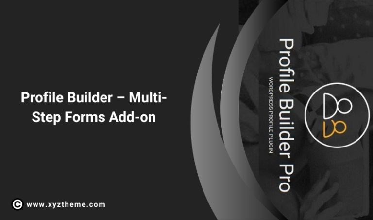 Profile Builder – Multi-Step Forms Add-on