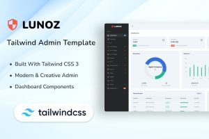 Admin Template and Dashboard Tailwind UI Kit – Lunoz