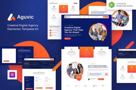 Aguvic- Creative Digital Agency Elementor Template Kit