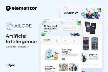 Ailope- Artificial Intelligence Elementor Template Kit