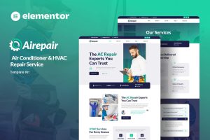 Airepair – Air Conditioner Repair Service Elementor Template Kit