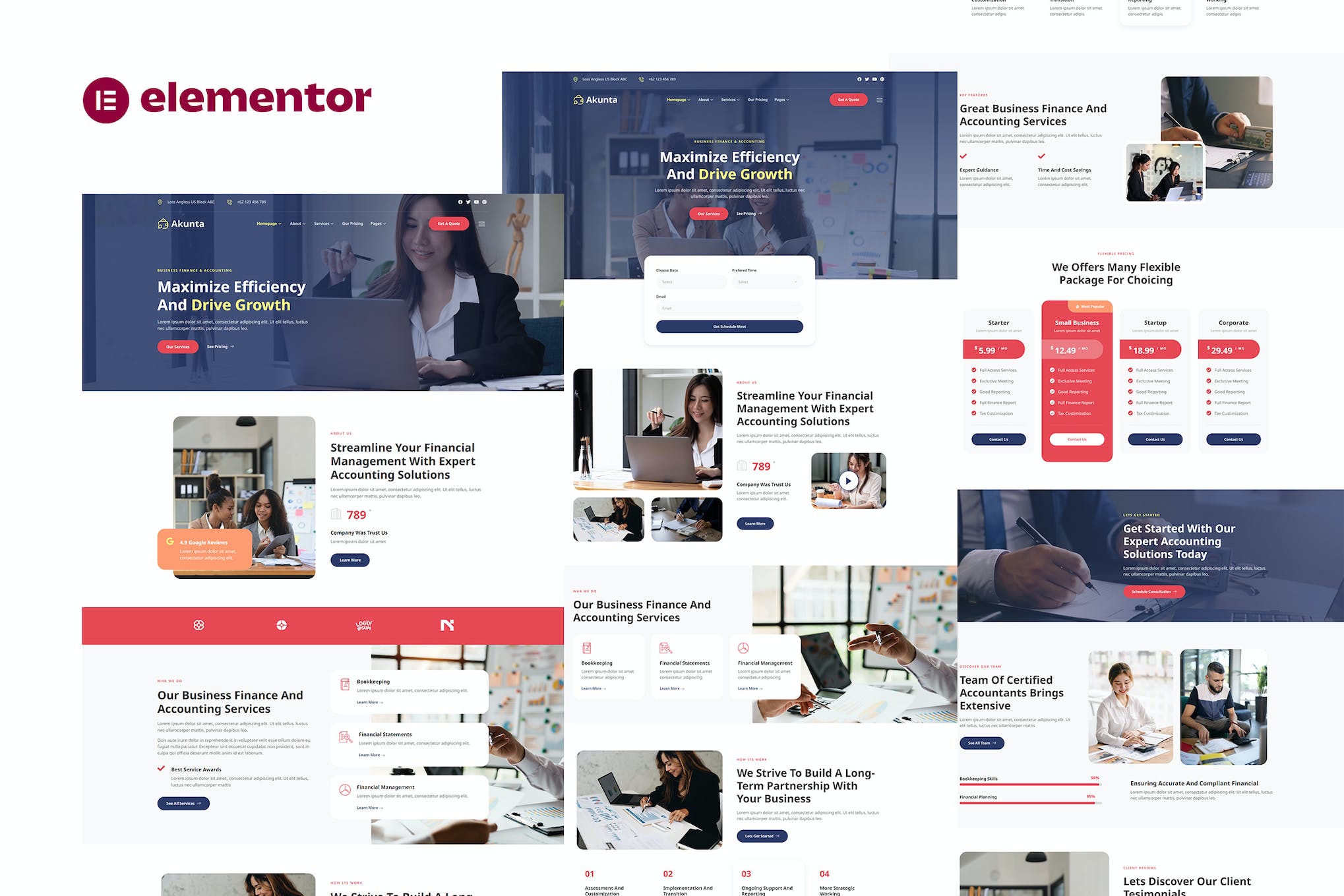 Akunta- Business Finance and Accounting Services Elementor Template Kit