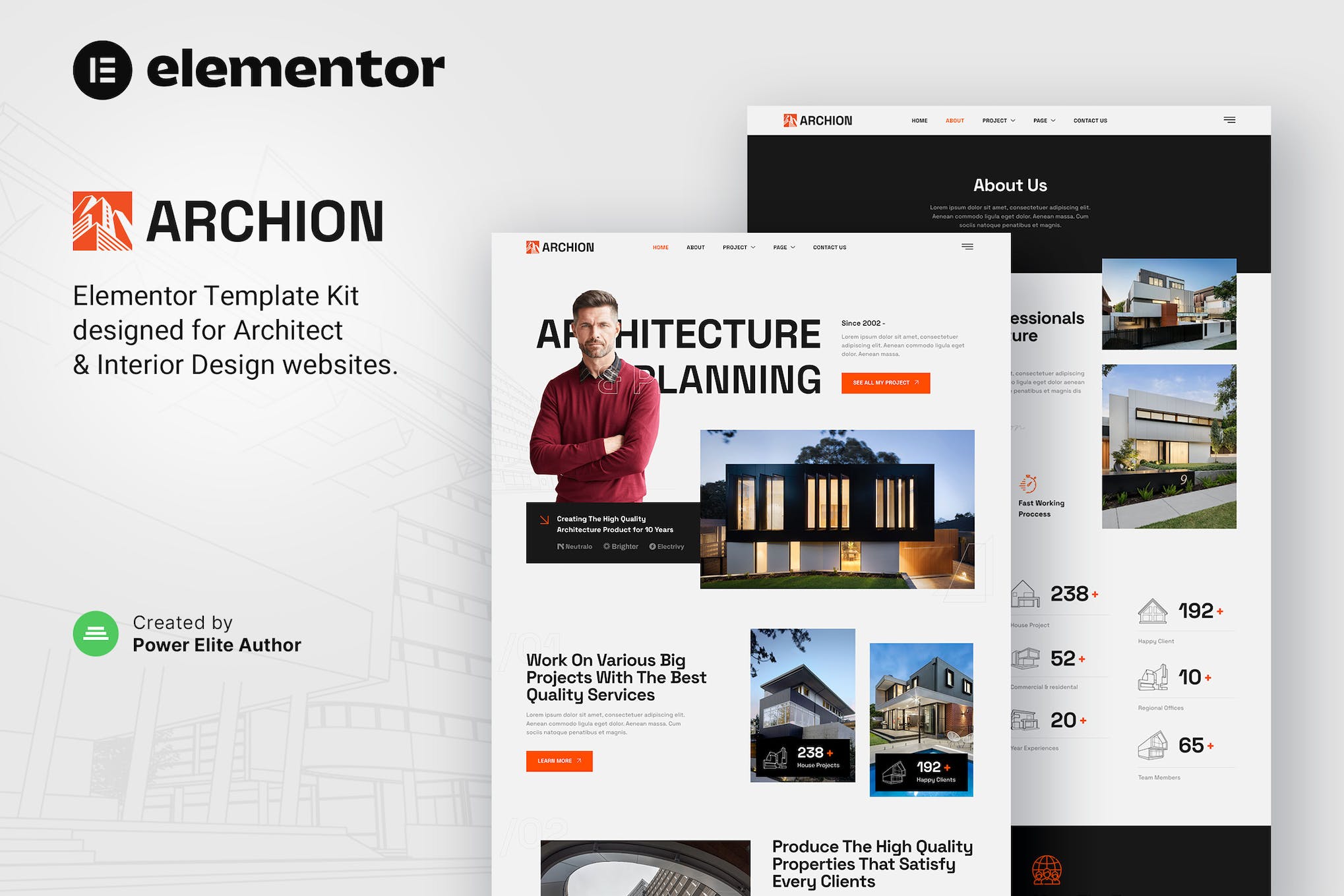 Archion- Architect and Contractor Elementor Template Kit