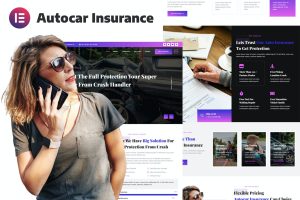 Asurance – Car Auto Insurance & Protection Services Elementor Template Kit