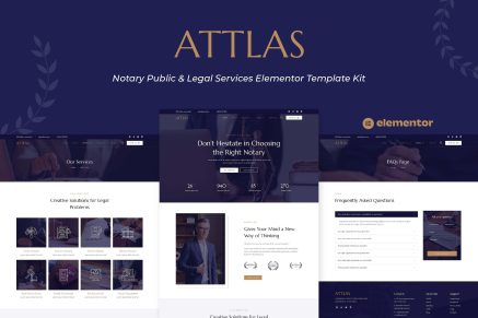 Attlas- Notary Public and Legal Services Elementor Template Kit