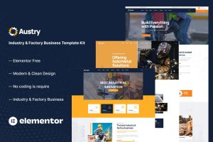 Austry – Industry & Factory Business Elementor Template Kit