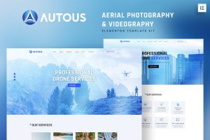 Autous – Aerial Photography & Videography Elementor Template Kit