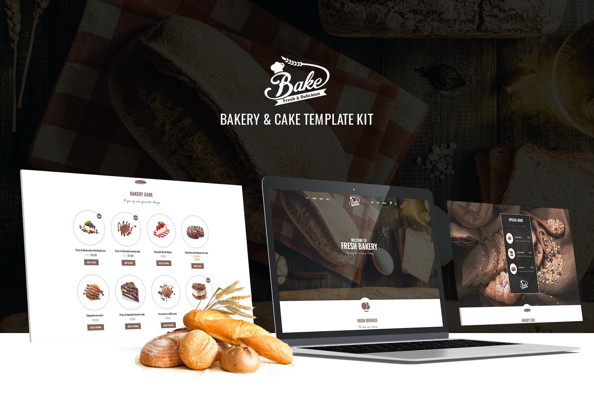 Bake- Bakery and Cake Elementor Template Kit