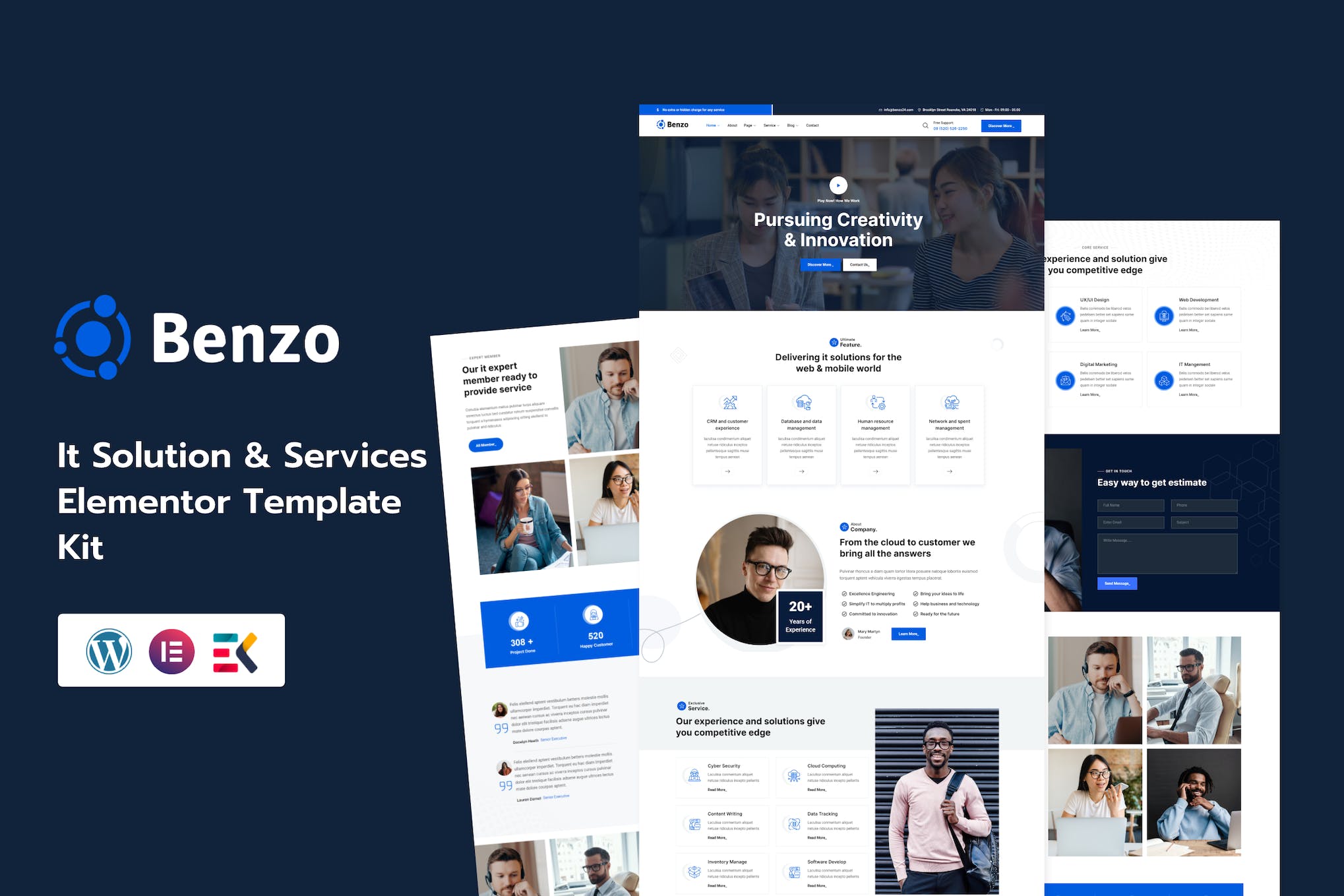 Benzo- It Solution and Services Elementor Template Kit