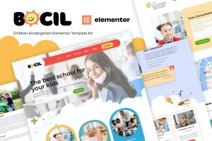 Bocil – Children Kindergarten Elementor Template Kit