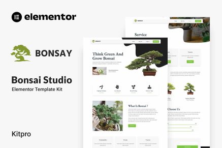 Bonsay- Bonsai Studio Elementor Template Kit