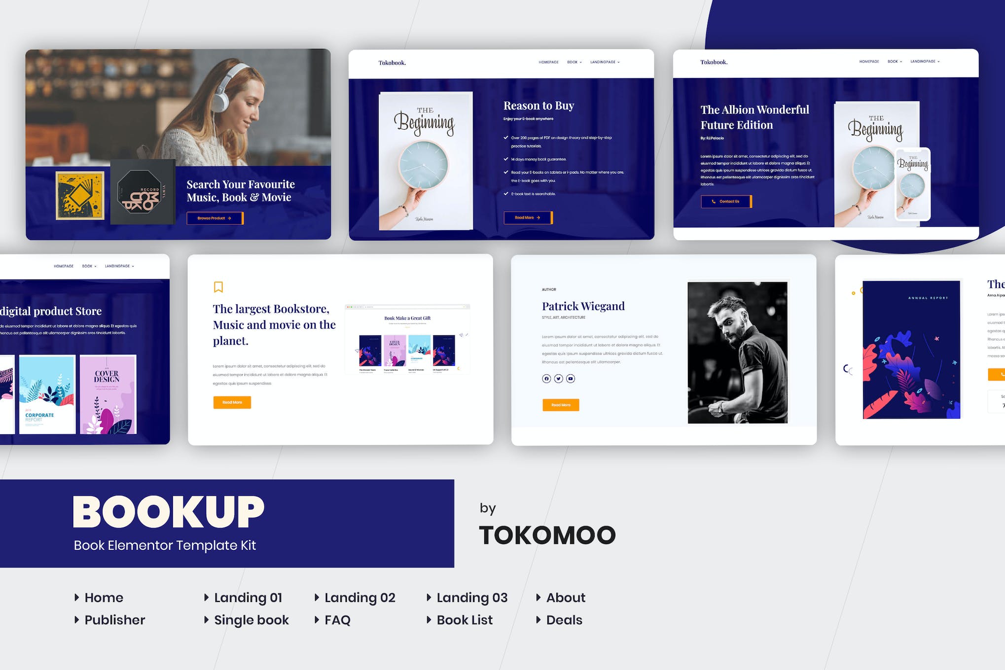 Bookup- Book Store Elementor Template Kit