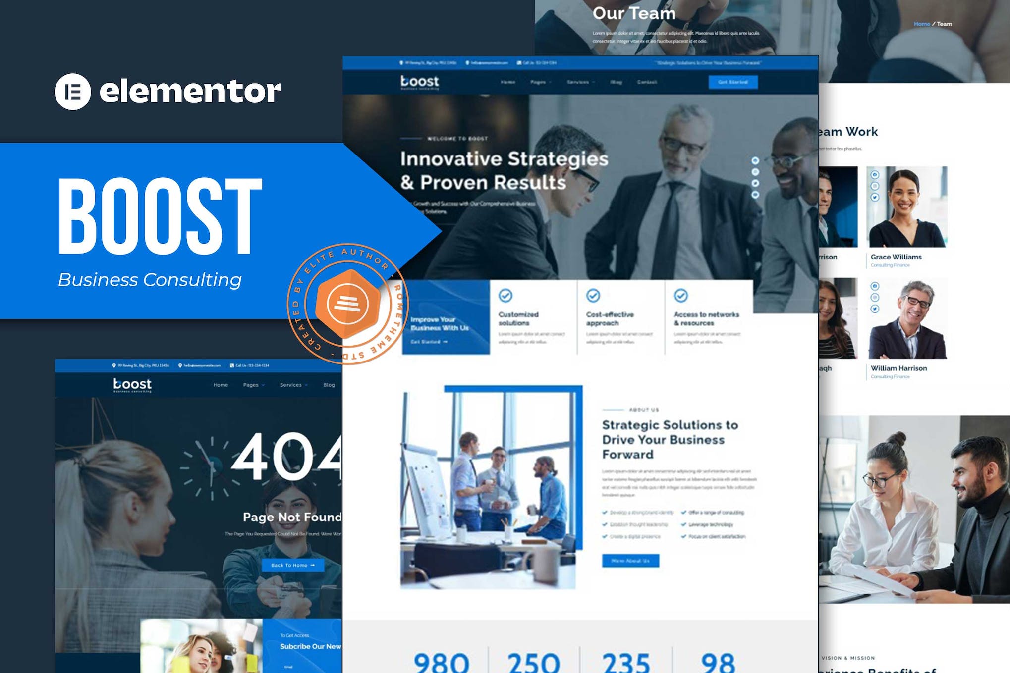 Boost- Business Consulting Elementor Template Kit