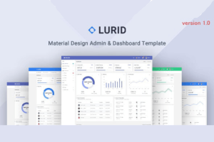 Bootstrap Admin and Dashboard UI Kit – Lurid