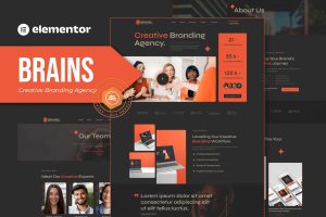 Brains – Creative Branding Agency Elementor Template Kit