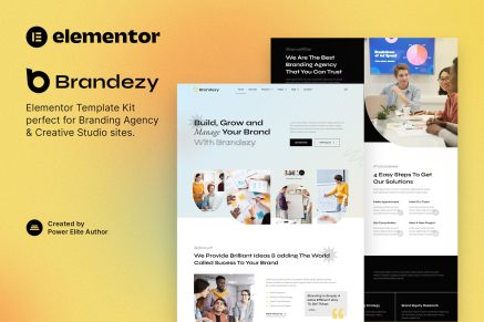 Brandezy- Branding Agency and Creative Studio Elementor Template Kit