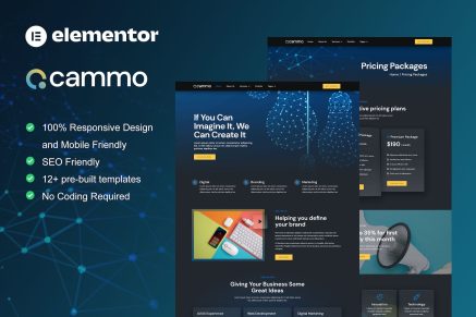 Cammo- Creative Agency Services Elementor Template Kit