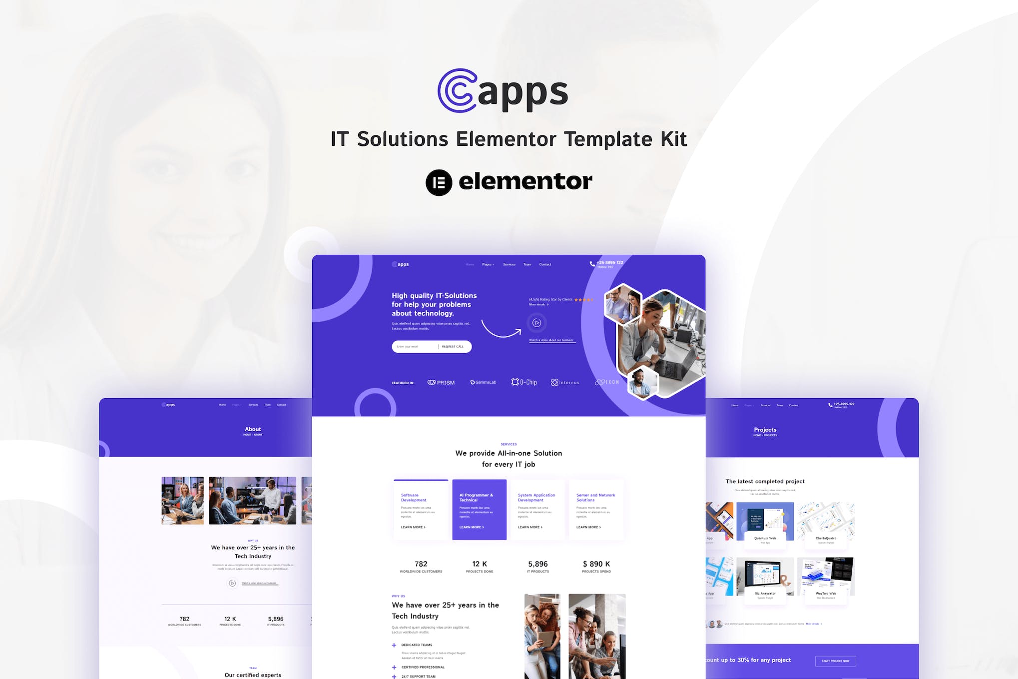 Capps- IT Solutions Elementor Template Kit