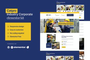 Catpro – Industry Corporate Elementor Template Kit