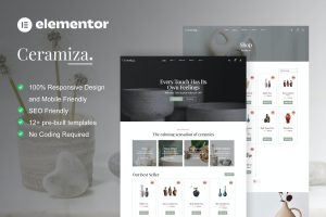 Ceramiza – Pottery & Ceramic Store Elementor Template Kit