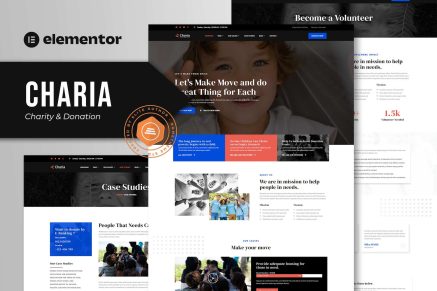 Charia- Charity and Donation Elementor Template Kit