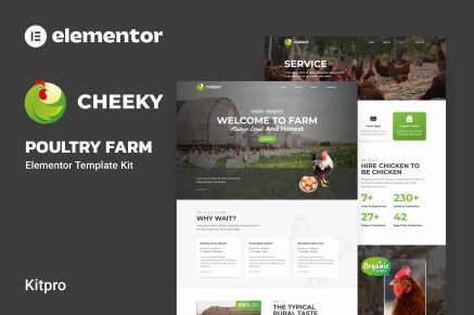 Cheeky- Poultry Farm Elementor Template Kit