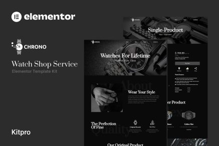 Chrono- Watch Service Elementor Template Kit