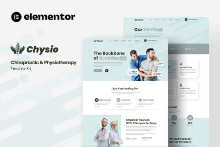 Chysio- Chiropractic and Physiotherapy Elementor Template Kit