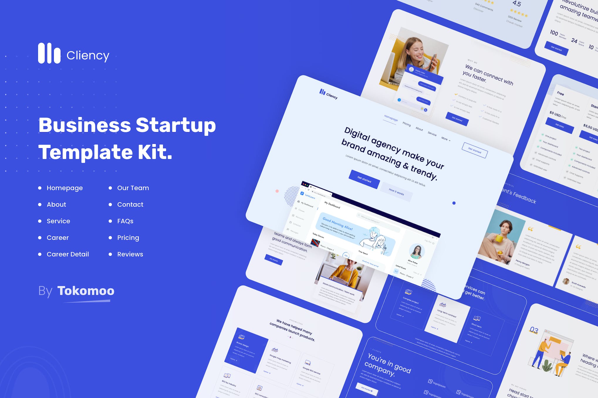 Clientcy- Business and Startup Elementor Template Kit
