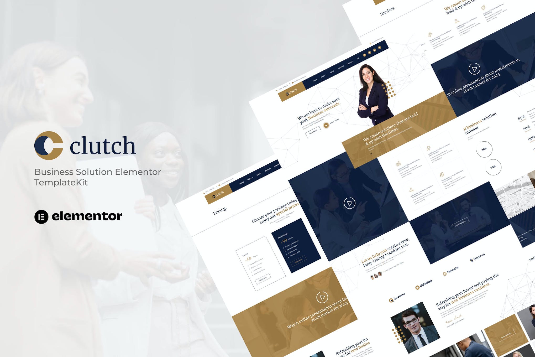 Clutch- Business Solution Elementor Template Kit