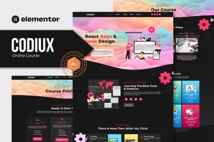 Codiux- Online Course Elementor Template Kit