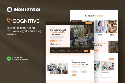 Cognitive- Psychology and Counseling Elementor Template Kit