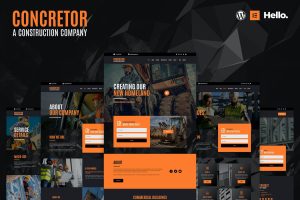 Concretor – Real Estate Construction Elementor Template Kit