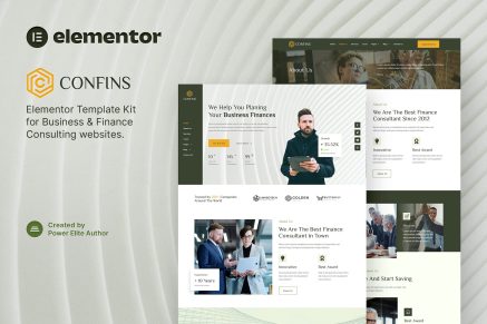 Confins- Business and Finance Consulting Elementor Template Kit