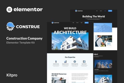 Construe- Construction Company Elementor Template Kit