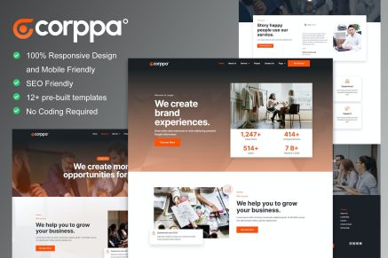 Corppa- Business and Portfolio Elementor Template Kit