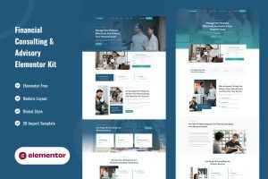 Covad – Financial Consulting & Advisory Services Elementor Template Kit