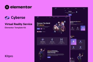 Cyberse – Virtual Reality Service Elementor Template Kit