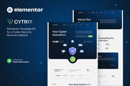Cytrix- Cyber Security Services Elementor Template Kit
