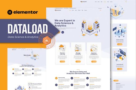 Dataload- Data Science and Analytics Elementor Template Kit