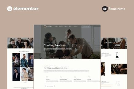 D'Consult- Business Consulting Elementor Pro Full Site Template Kit