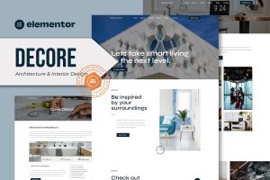 Decore – Architecture & Interior Design Elementor Pro Template Kit