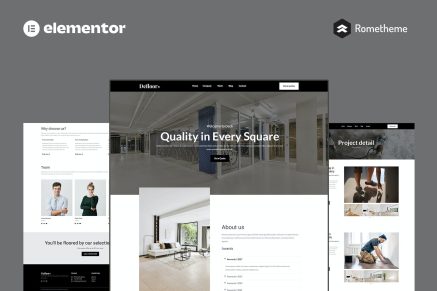 Defloor- Floor Company Elementor Pro Full Site Template Kit