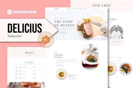 Delicius- Restaurant Elementor Template Kit