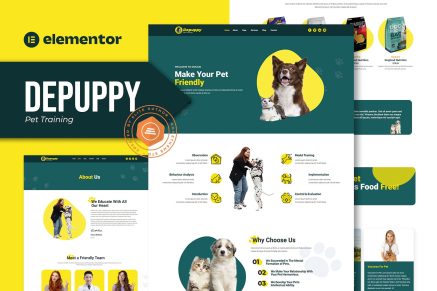 Depuppy- Pet Training Elementor Template Kit